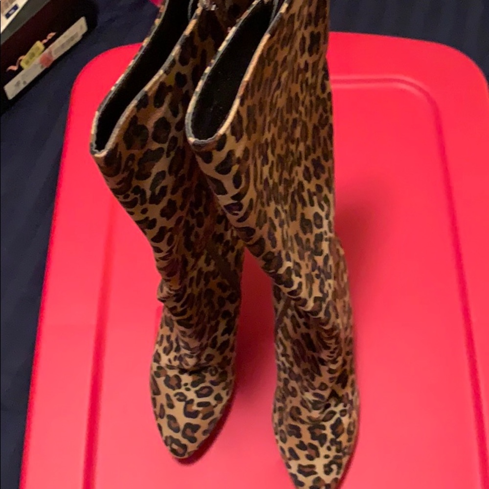 Worthington Animal print platform boots